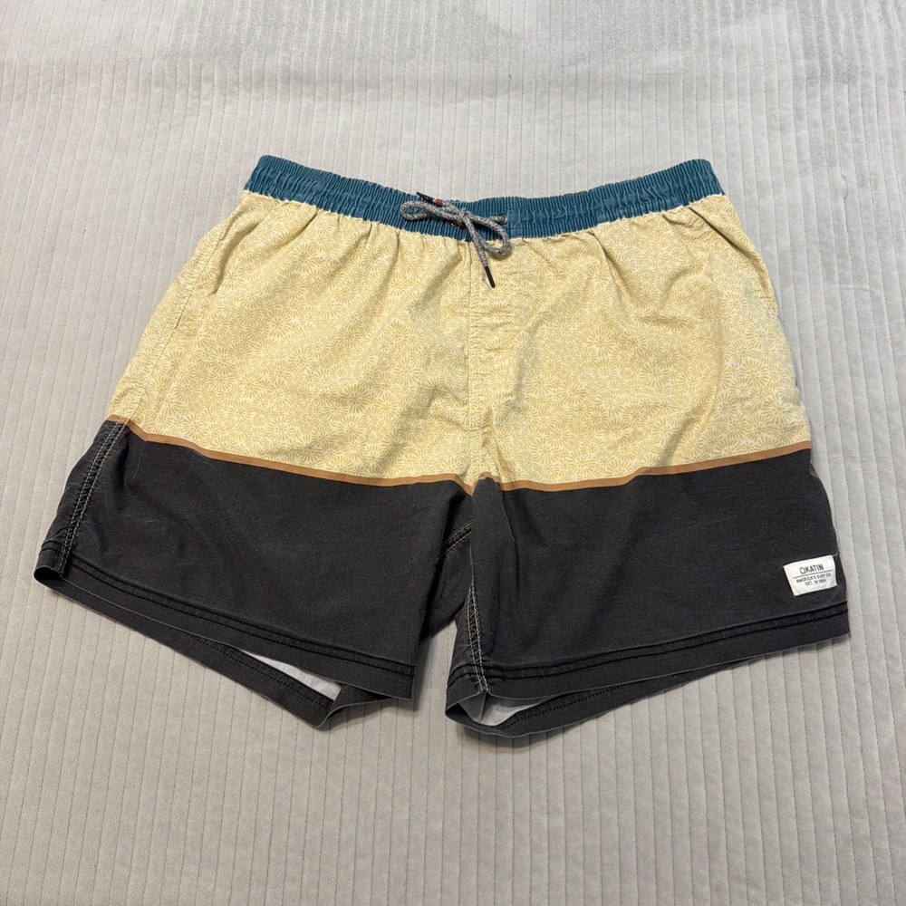 Katin Swim Trunks Mens Large Lavender Nylon Beach Shorts Drawstring